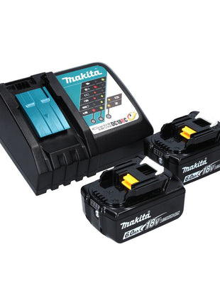 Makita DJV 181 RGJ Scie sauteuse pendule san fil 18 V Brushless + 2x Batteries 6,0 Ah + Chargeur + Coffret Makpac