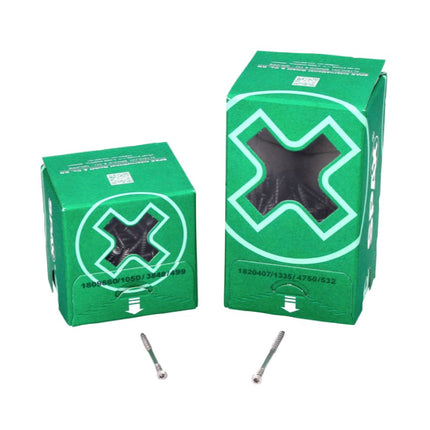 SPAX Facade Screw 4.5 x 50mm - Stainless Steel A2 - Fixing Thread - Raised Countersunk Head- T-STAR Plus Torx T20 - CUT 400 pcs. (2x 25470004505022)