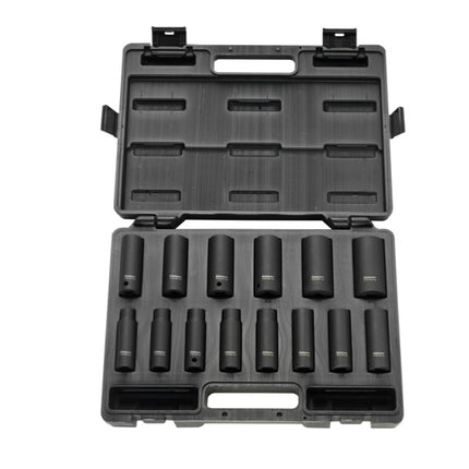 Rodcraft RS4114D Set di Dadi a bussola 1/2" 14 pz. 10 - 27 mm ( 8951012357 ) in CrMo resistenti agli urti