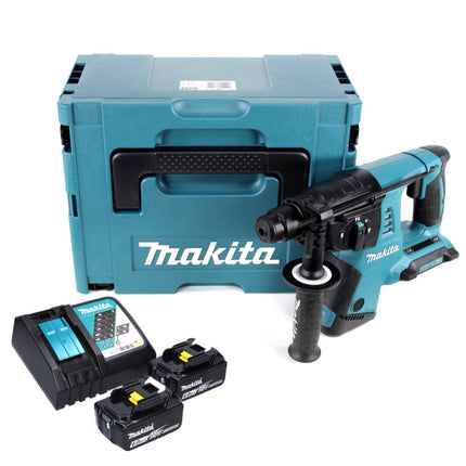 Makita DHR 263 RGJ marteau perforateur à batterie 36 V (2x 18 V) 3,0 J SDS-plus + 2x batterie 6,0 Ah + chargeur