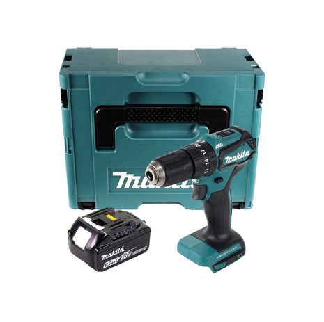 Makita DHP 483 G1J Perceuse-visseuse à percussion sans fil 18 V 40 Nm + 1x Batterie 6,0 Ah + Makpac - sans chargeur