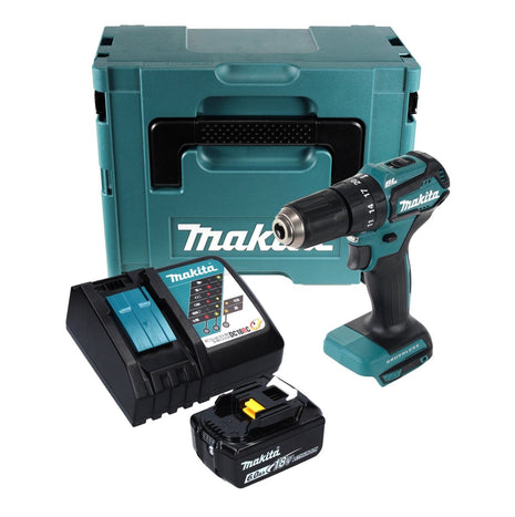 Makita DHP 483 RG1J Akku Schlagbohrschrauber 18 V 40 Nm + 1x Akku 6,0 Ah + Ladegerät + Makpac