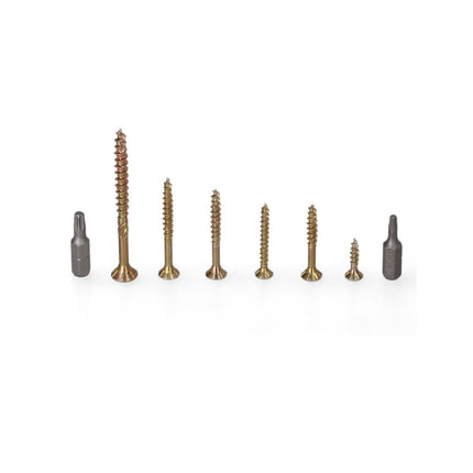 Fischer Power-Fast Box 245 pz. 3,5 - 5 mm ( 667005 ) - Testa svasata con doppio filetto Torx elettrozincato