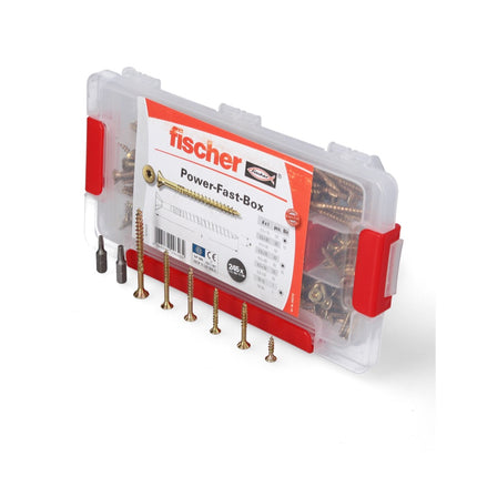 Fischer Power-Fast Box 245 pz. 3,5 - 5 mm ( 667005 ) - Testa svasata con doppio filetto Torx elettrozincato