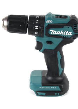 Makita DHP 483 T1J Trapano avvitatore a percussione nero a batteria 18V / 40Nm  + 1x Batteria 5,0 Ah + Valigetta Makpac - senza caricabatterie