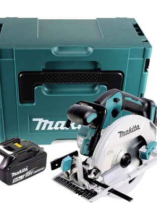 Makita DHS 680 T1J Cordless hand-held circular saw 18 V 165 mm brushless + 1x rechargeable battery 5.0 Ah + Makpac - without charger