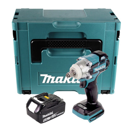 Makita DTW 285 T1J Avvitatore ad impulsi a batteria 18V / 280Nm 1/2" Brushless + 1x Batteria 5,0 Ah + Valigetta Makpac - senza caricabatterie