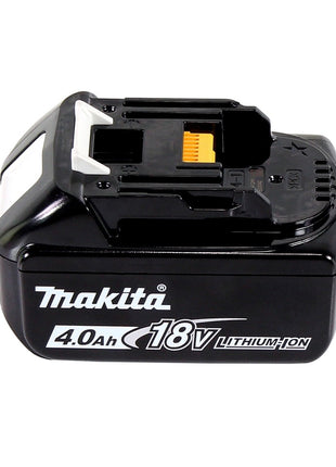 Makita DHP 453 M1J W Taladro percutor inalámbrico blanco 18 V 42 Nm + 1x batería 4,0 Ah + Makpac - sin cargador