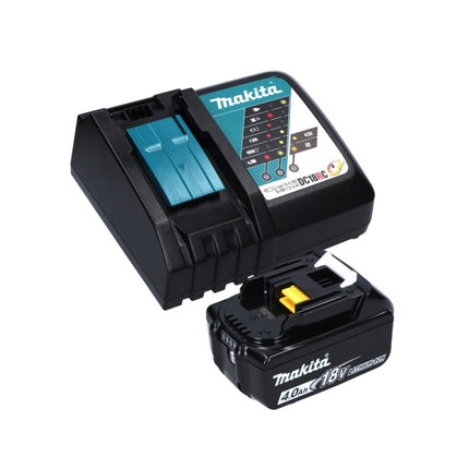Makita DHP 453 RM1J W Taladro percutor inalámbrico blanco 18 V 42 Nm + 1x batería 4,0 Ah + cargador + Makpac