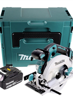 Makita DHS 680 M1J Scie circulaire sans fil 18 V 165 mm + 1x Batterie 4.0 Ah + Coffret Makpac - sans chargeur