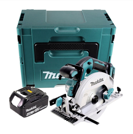 Makita DHS 680 M1J Cordless hand-held circular saw 18 V 165 mm brushless + 1x battery 4.0 Ah + Makpac - without charger