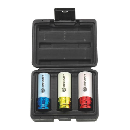 Rodcraft RC2268 Clé à chocs 900 Nm 1/2" + Jeu de douilles RS413WP - 3 pcs. 17 - 21 mm