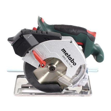 Metabo MKS 18 LTX 58 sierra circular para metal a batería 18 V 165 mm + 2x baterías 8,0 Ah + cargador + MetaLoc