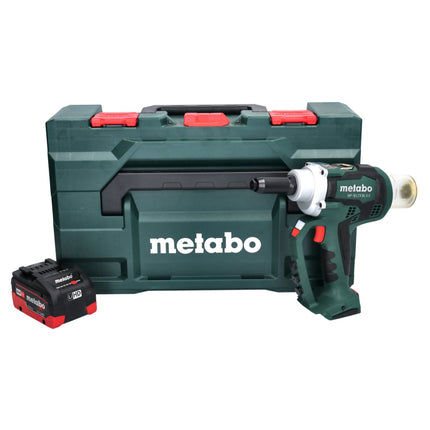 Metabo NP 18 LTX BL 5.0 Cordless Blind Rivet Gun 10 kN 18V Brushless + 1x Battery 5.5 Ah + MetaBOX Case - without charger