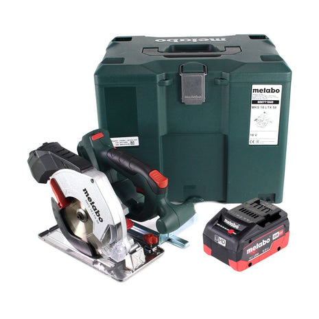 Metabo MKS 18 LTX 58 Akku Metall Handkreissäge 18 V 165 mm + 1x Akku 5,5 Ah + MetaLoc - ohne Ladegerät