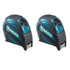 Makita 2x B-57168 Tape measure 10 m roll tape measure with magnetic hook