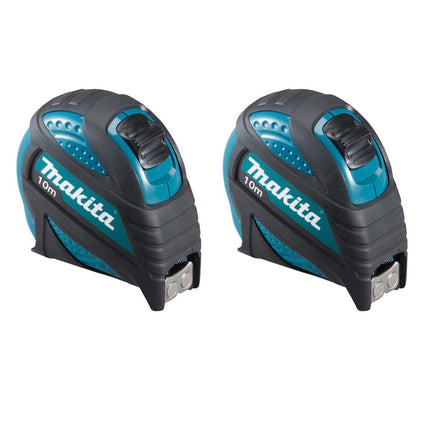 Makita 2x B-57168 Tape measure 10 m roll tape measure with magnetic hook