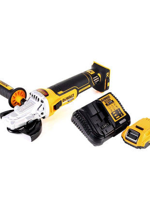 DeWalt DCG 405 FD1 Akku Winkelschleifer 18 V 125 mm Brushless + 1x Akku 2,0 Ah + Ladegerät