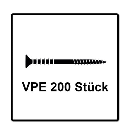SPAX Adjusting Screw 6.0 x 60 mm - Adjusting Thread with Retaining Grooves - Flat Head - T-STAR Plus - 4Cut - WIROX 200 pcs. (2x 161010600603)