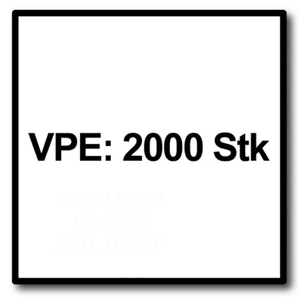 SPAX GIX-A 3,9 x 45 mm Vis pour cloisons sèches - 2000 pièces (2x 1091170390456)