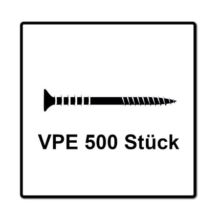 SPAX Vis de réglage 6,0 x 120 mm tête plate T-STAR Plus 4Cut WIROX - 200 pièces (2x 161010601205)