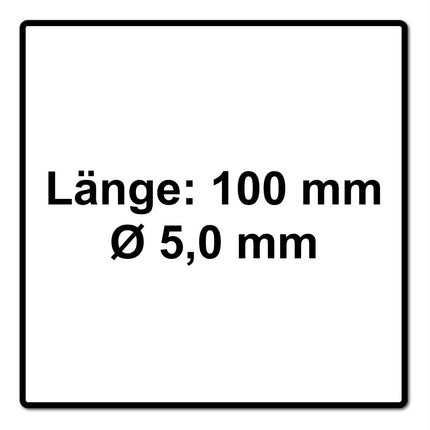 SPAX Universal Screw 5.0 x 100 mm - Partial Thread - Countersunk Head - T-STAR plus - 4Cut - WIROX - 500 pcs. (5x 0191010501003)