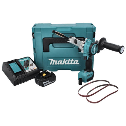 Makita DBS 180 RT1J Akku Bandfeile 18 V 9 x 533 mm Brushless + 1x Akku 5,0 Ah + Ladegerät + Makpac - Toolbrothers