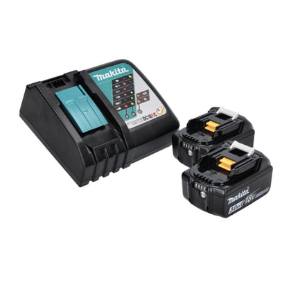 Makita DLX 2221 JX2 18 V combo kit con DHP 483 40 Nm + DTD 155 140 Nm sin escobillas + 2x 3.0 Ah batería + cargador + Makpac