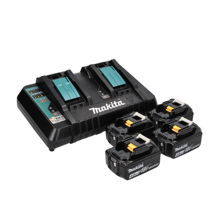Makita DLX 2140 PMJ, Perceuse DHP 482 62 Nm + DHS 710 Scie circulaire + 4x Batteries 4,0 Ah + Chargeur double + 3x Coffrets