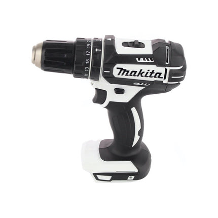 Makita DLX 2131 J kit combinado de batería 18 V con DHP 482 blanco 62 Nm + DTD 152 165 Nm + 2x batería 3,0 Ah + cargador + Makpac