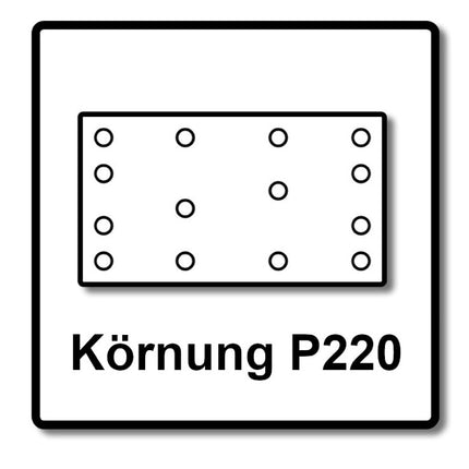 Festool STF 80x133 RU2/50 Bande abrasive Rubin 2 P220 80 x 133 mm, pour ponceuses vibrantes RTS 400, RTSC 400, RS 400, RS 4, LS 130, 200 pcs. (4x 499053)