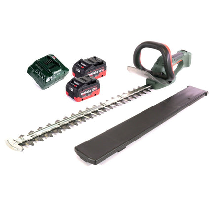 Metabo AHS 18-65 V cordless hedge trimmer 18 V 63 cm + 2x battery 8.0 Ah + charger