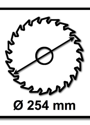 Festool Panther circular saw blade set 3x PW24 254 x 2.4 x 30 mm ( 3x 575974 ) for TKS 80 table saw