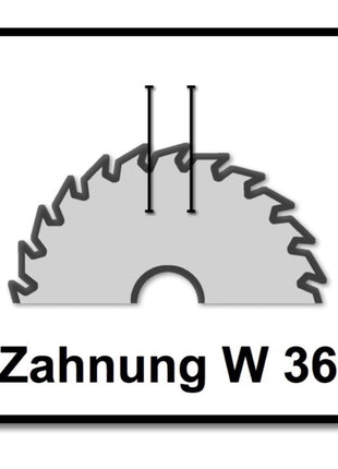 Zestaw uniwersalnych tarcz pilarskich Festool 3x HW 216 x 30 x 2,3 mm W36 216 mm 36 zębów ( 3x 500124 )