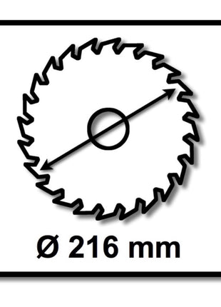 Festool universal circular saw blade set 3x HW 216 x 30 x 2.3 mm W36 216 mm 36 teeth ( 3x 500124 )