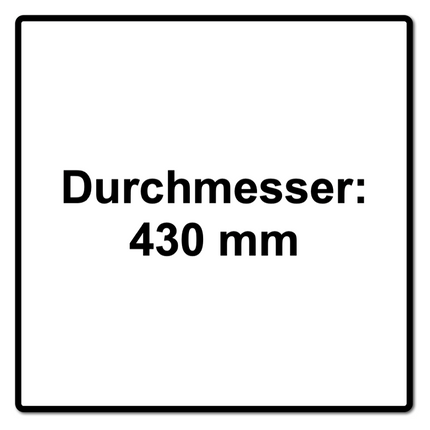 Cuchillo hoz Makita de 430 mm (191D43-8) para cortacésped inalámbrico DLM 432