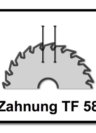 Festool Spezial Kreissägeblatt Set TF58 2x 190 x 2,6 mm 190 mm ( 2x 492051 ) 58 Zähne