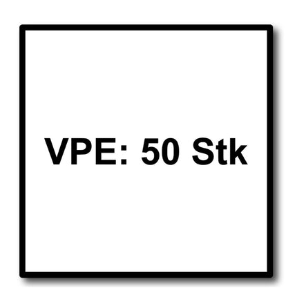 HECO MULTI MONTI plus SS anclaje de tornillo 7,5 x 100 mm 50 piezas (49817) tornillo para hormigón cabeza hexagonal con arandela prensada galvanizado azul A2K