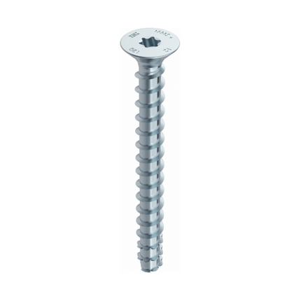 HECO MULTI MONTI plus F Screw Anchors, 6.0 x 70mm, Concrete screws, Countersunk head, Blue zinc-plated, A2K, 400 pcs. (4x 48499)