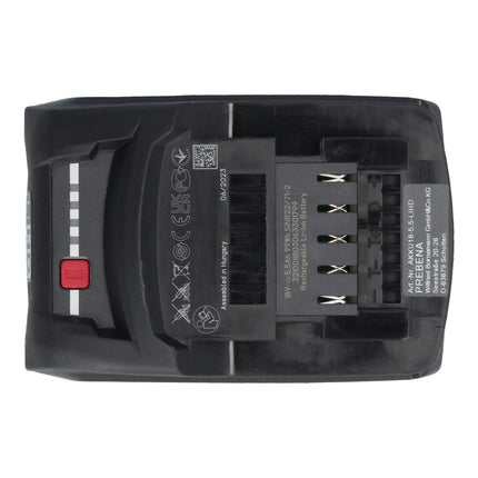 Prebena AKKU18-5.5-LIHD batteria ricaricabile 18 V 5,5 Ah / 5500 mAh LiHD Li-Ion CAS con indicatore del livello di carica