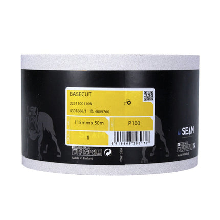 Mirka BASECUT Rotolo di carta abrasiva universale 115 mm x 50 m / P100 / 2 pz. - ( 2x 2251100110N )
