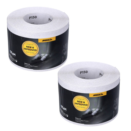Mirka BASECUT Rotolo di carta abrasiva universale 115 mm x 50 m / P150 / 2 pz. - ( 2x 2251100115N )
