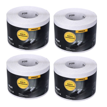 Mirka BASECUT Rotolo di carta abrasiva universale 115 mm x 50 m / P150 / 4 pz. - ( 4x 2251100115N )