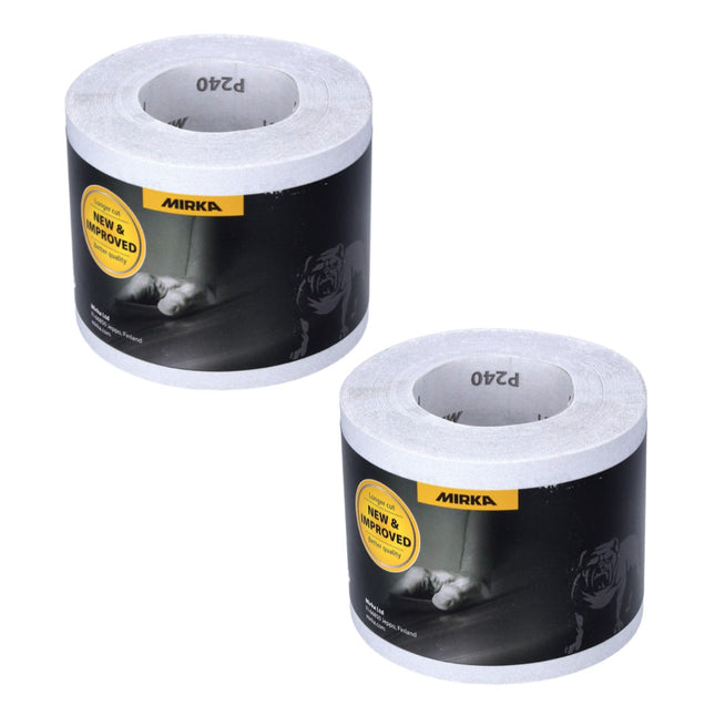 Mirka BASECUT Rotolo di carta abrasiva universale 115 mm x 50 m / P240 / 2 pz. - ( 2x 2251100125N )