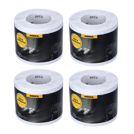 Mirka BASECUT Rotolo di carta abrasiva universale 115 mm x 50 m / P240 / 4 pz. - ( 4x 2251100125N )