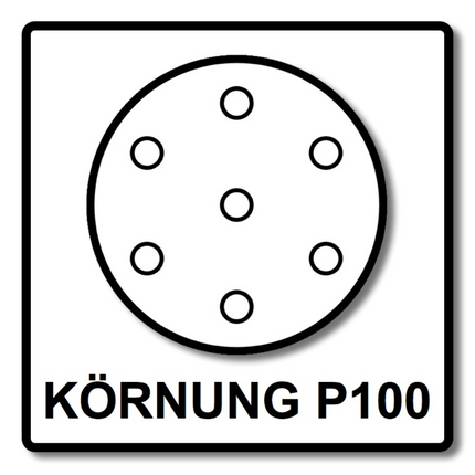 Discos de lijado Mirka BASECUT 150 mm P100 400 piezas (4x 2261109910) Agarre 15 agujeros