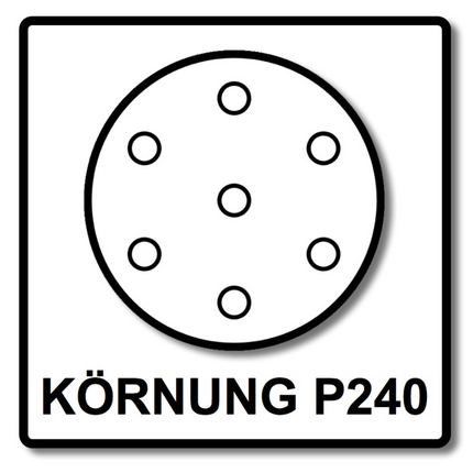 Mirka BASECUT Disco abrasivo Grip 150 mm P240 / 15 fori - 400 pz. ( 4x 2261109925 )