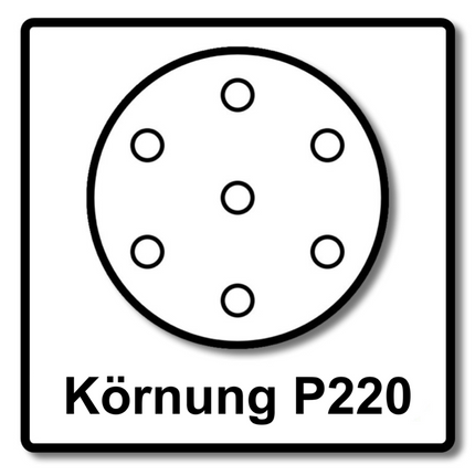 Mirka BASECUT Disco abrasivo Grip 150 mm P220 / 15 fori - 400 pz. ( 4x 2261109922 )