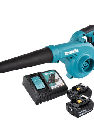 Soplador de hojas a batería Makita DUB 185 RT 18 V + 2x baterías 5,0 Ah + cargador