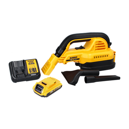 Aspiradora de mano con batería DeWalt DCV 517 D1 18 V 1,9 L + 1 batería de 2,0 Ah + cargador